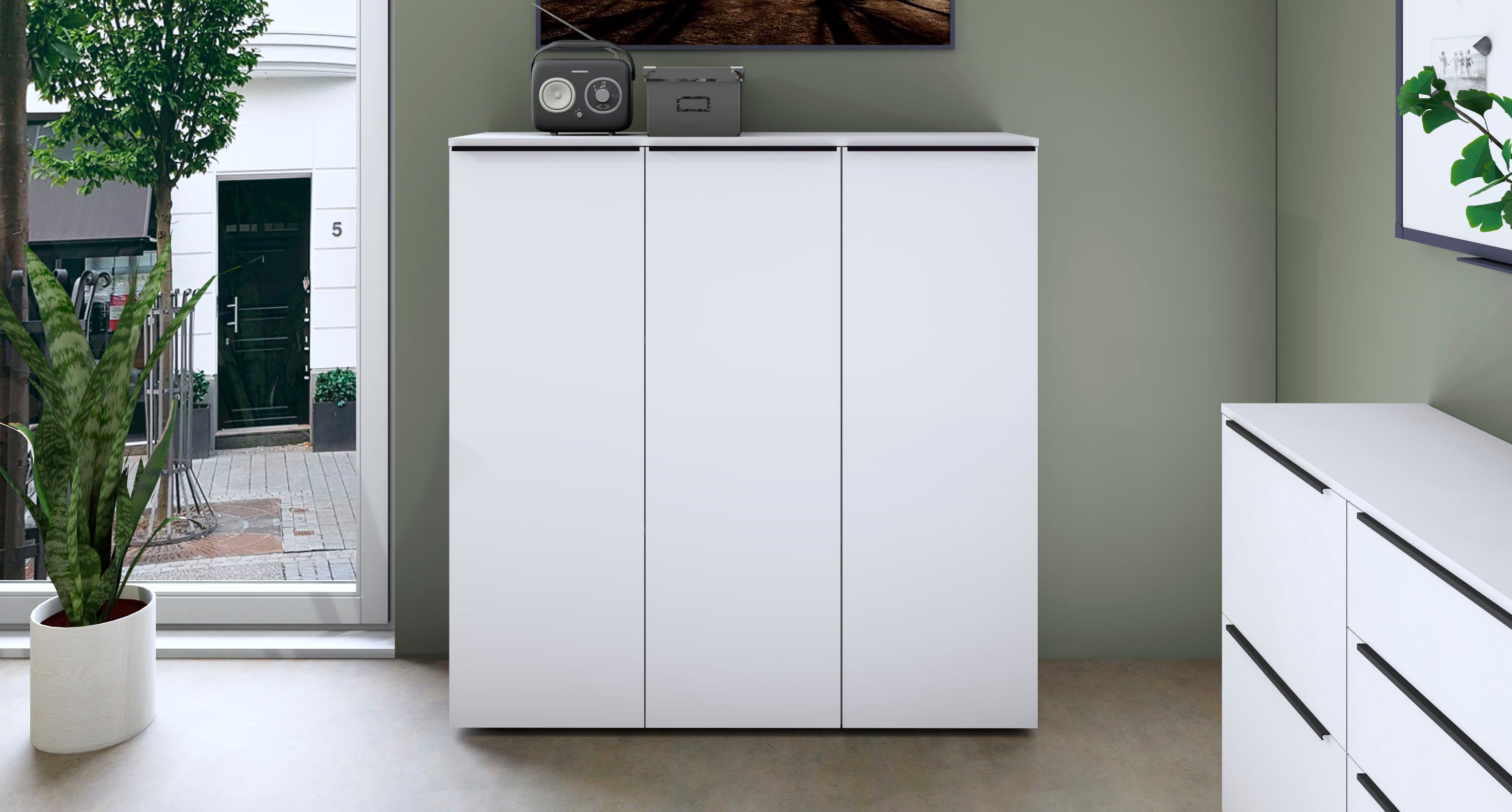 borchardt Möbel Aktenschrank Tom Breite 114 cm, Mehrzweckschrank