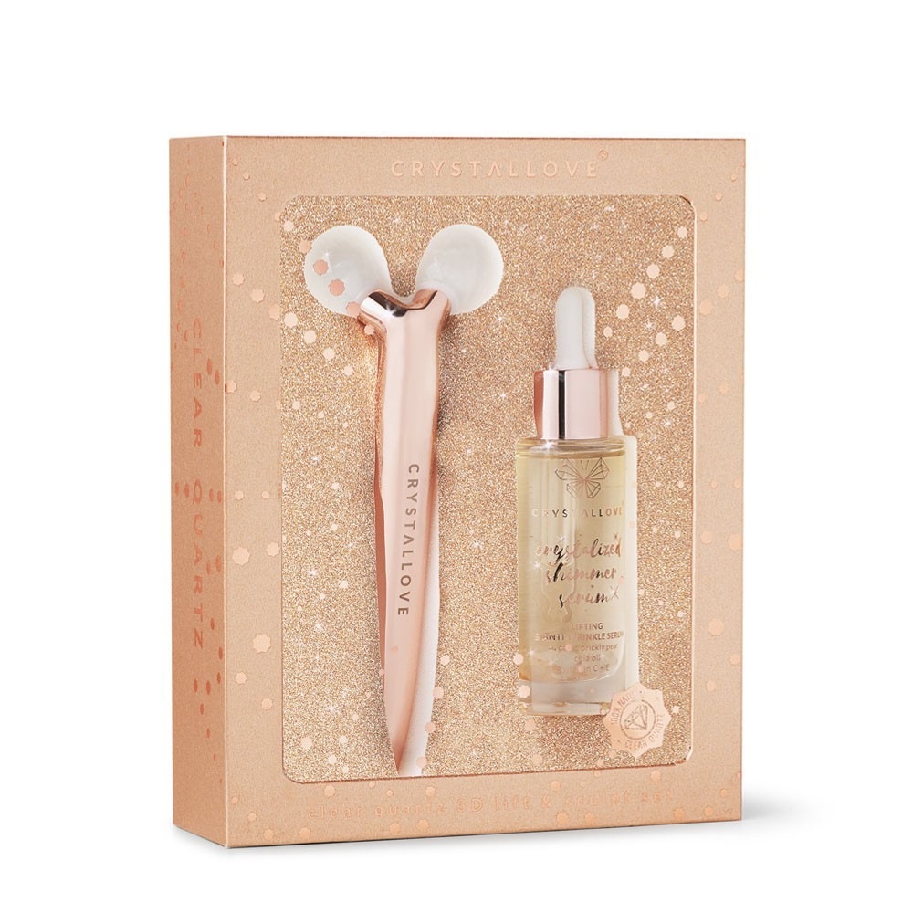 Crystallove Coffret Przezroczysty kwarc 3D lifting i rzeźba