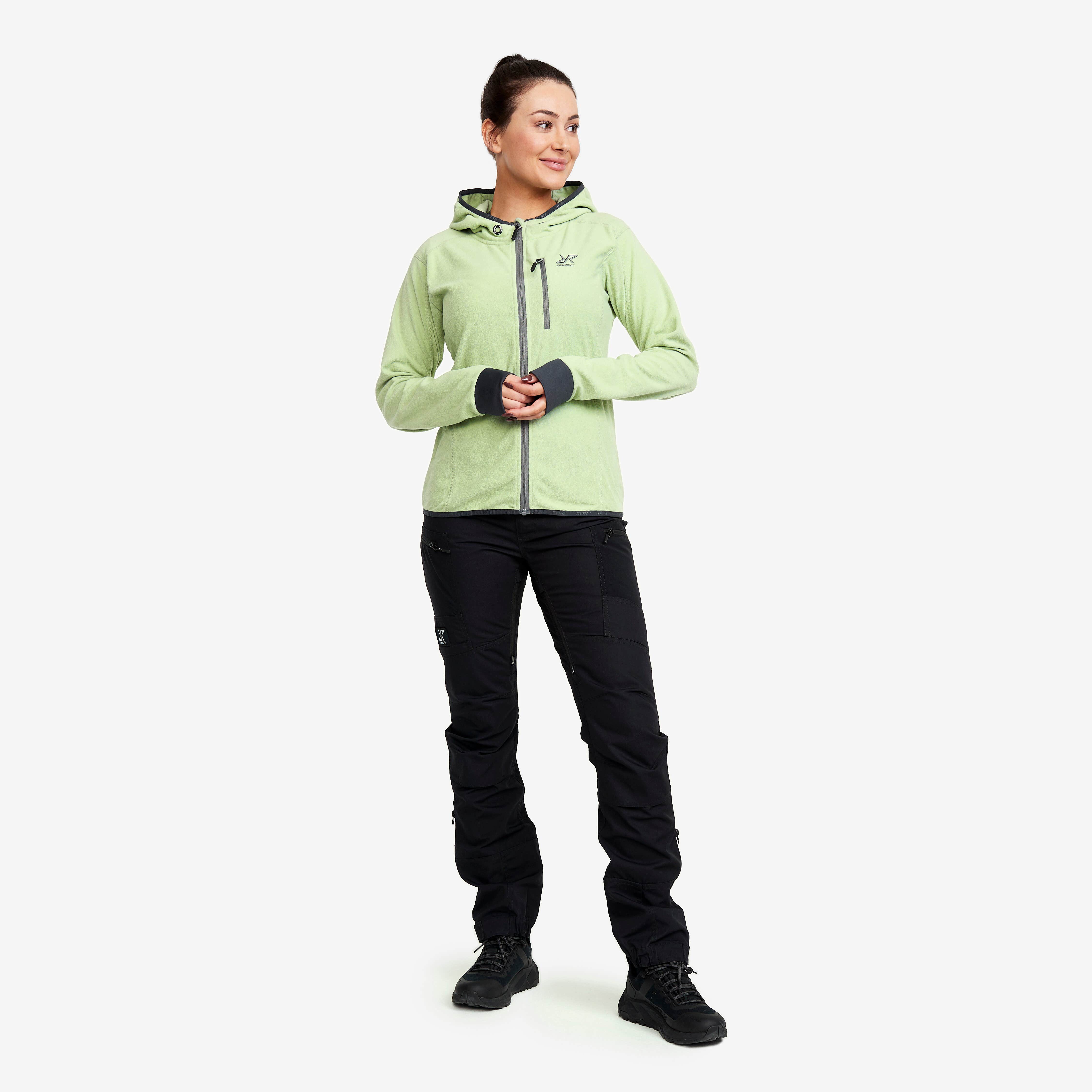 Trekker Hoodie Femme Smoke Green