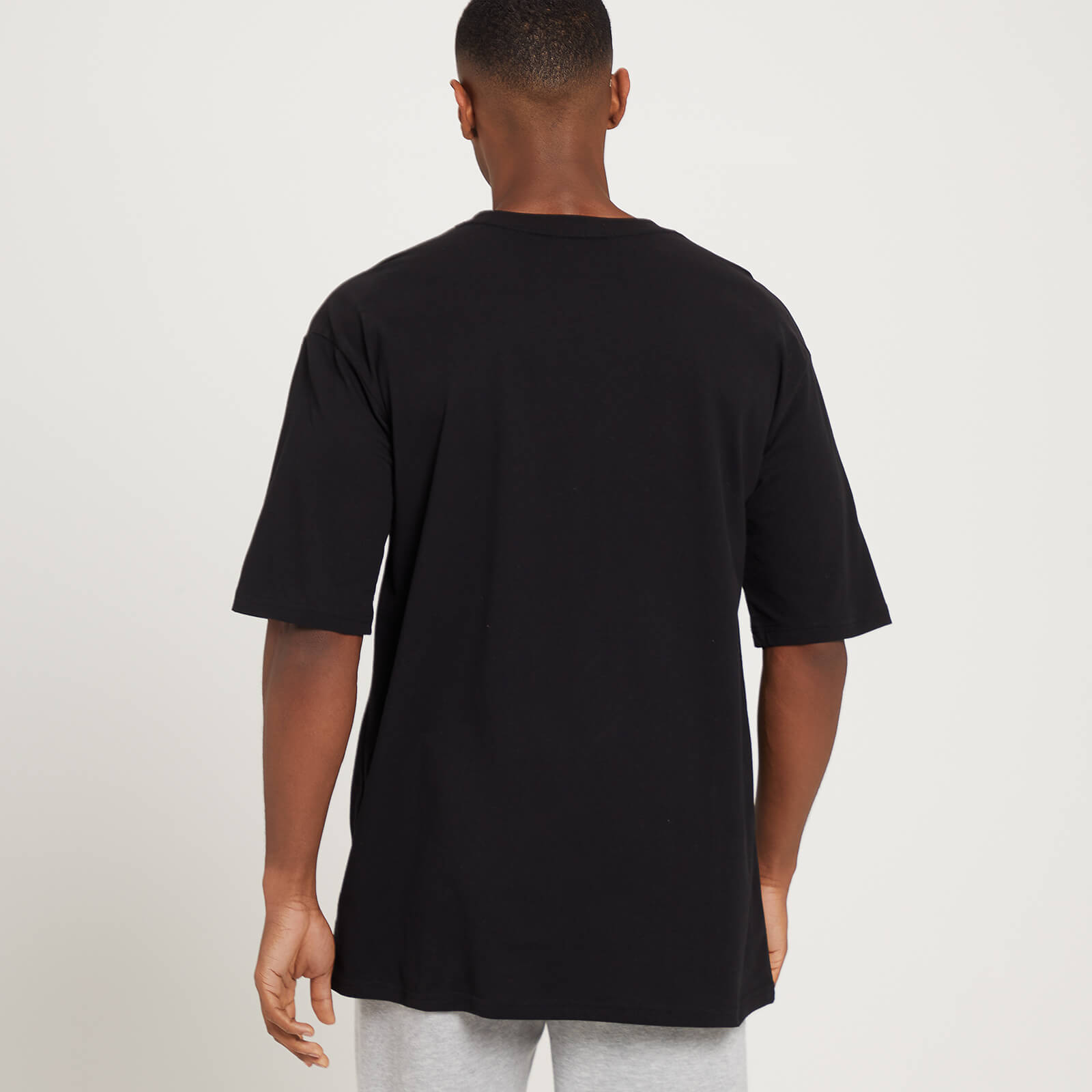 T-shirt oversize MP pour hommes – Noir