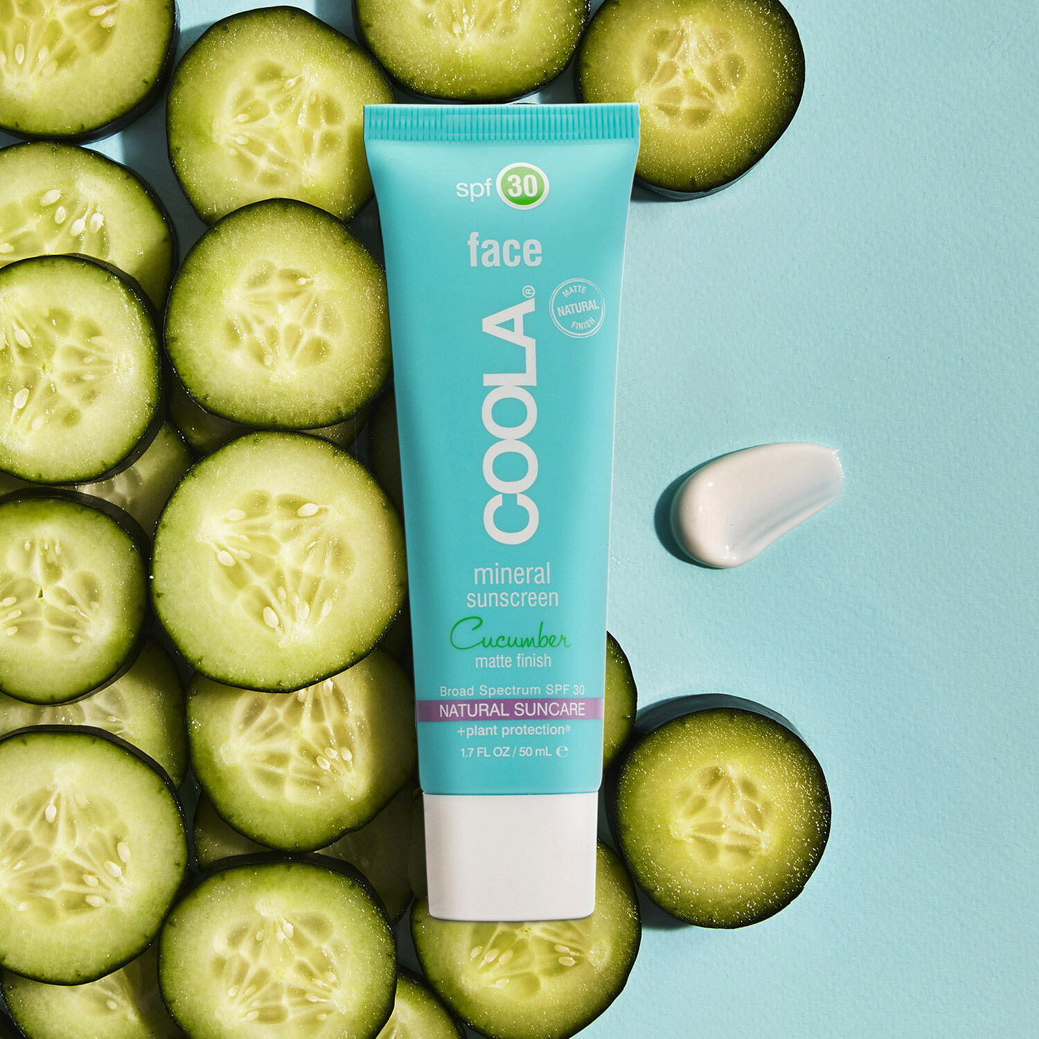 Coola Lotion Solaire Visage Minérale SPF30 Mate Concombre 50 ml