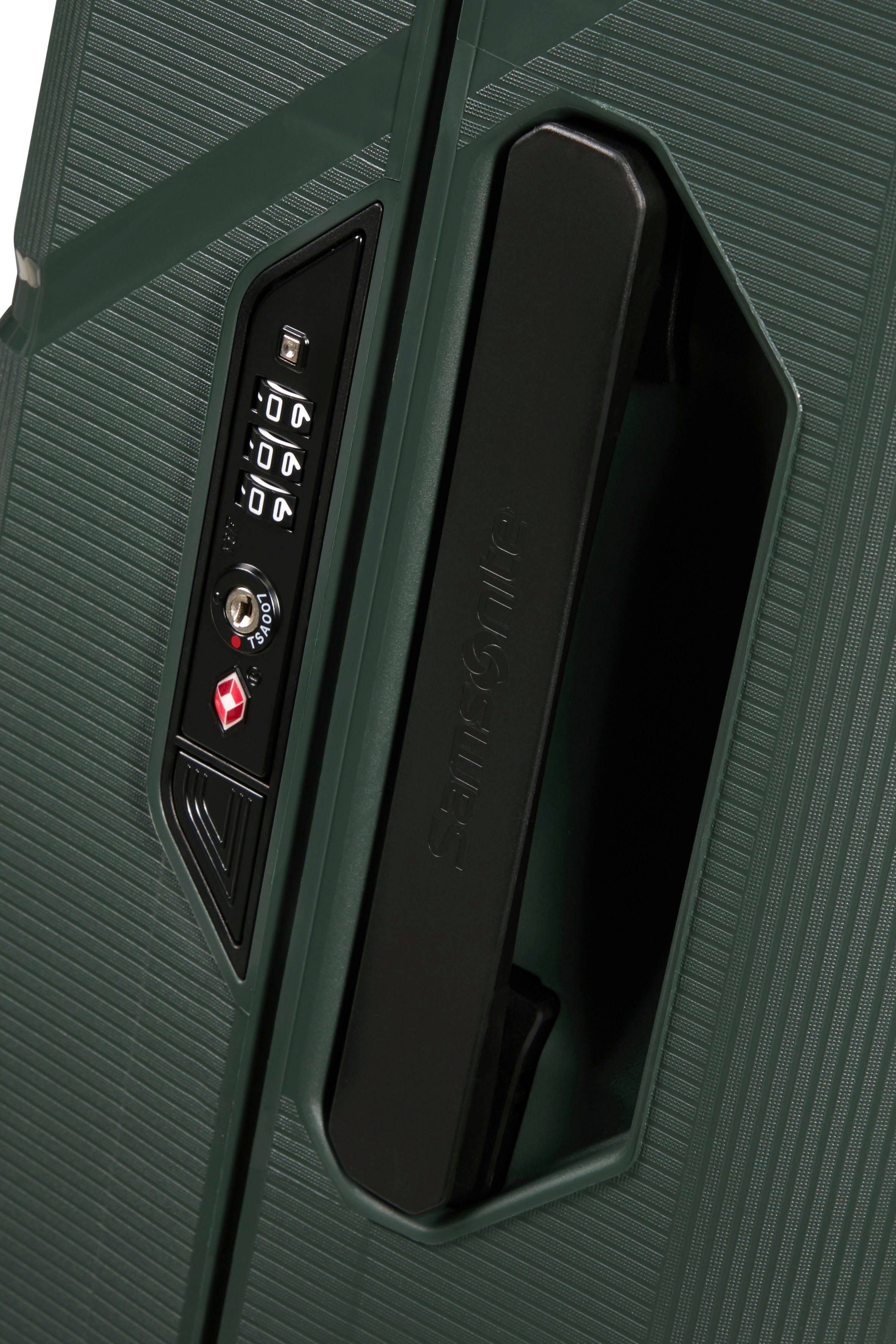 Samsonite Hartschalen-Trolley Magnum Eco forest green, 55 cm, 4 Rollen, aus recyceltem Material; Made in Europe
