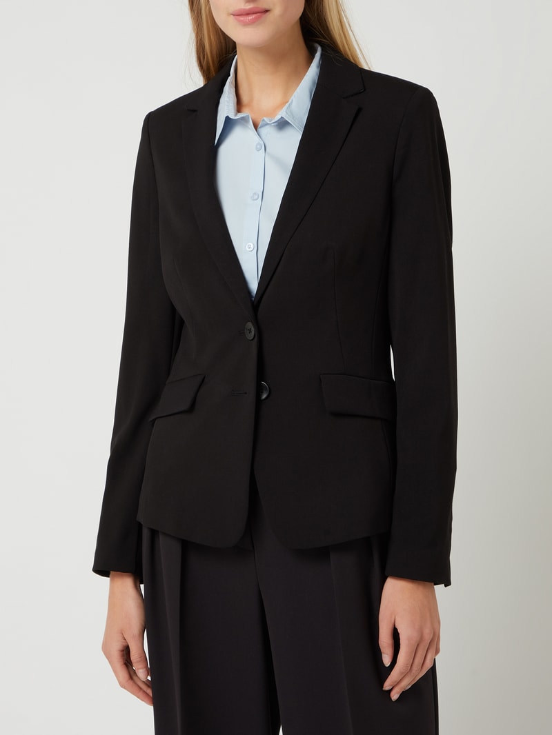 Blazer mit Stretch-Anteil in schwarz