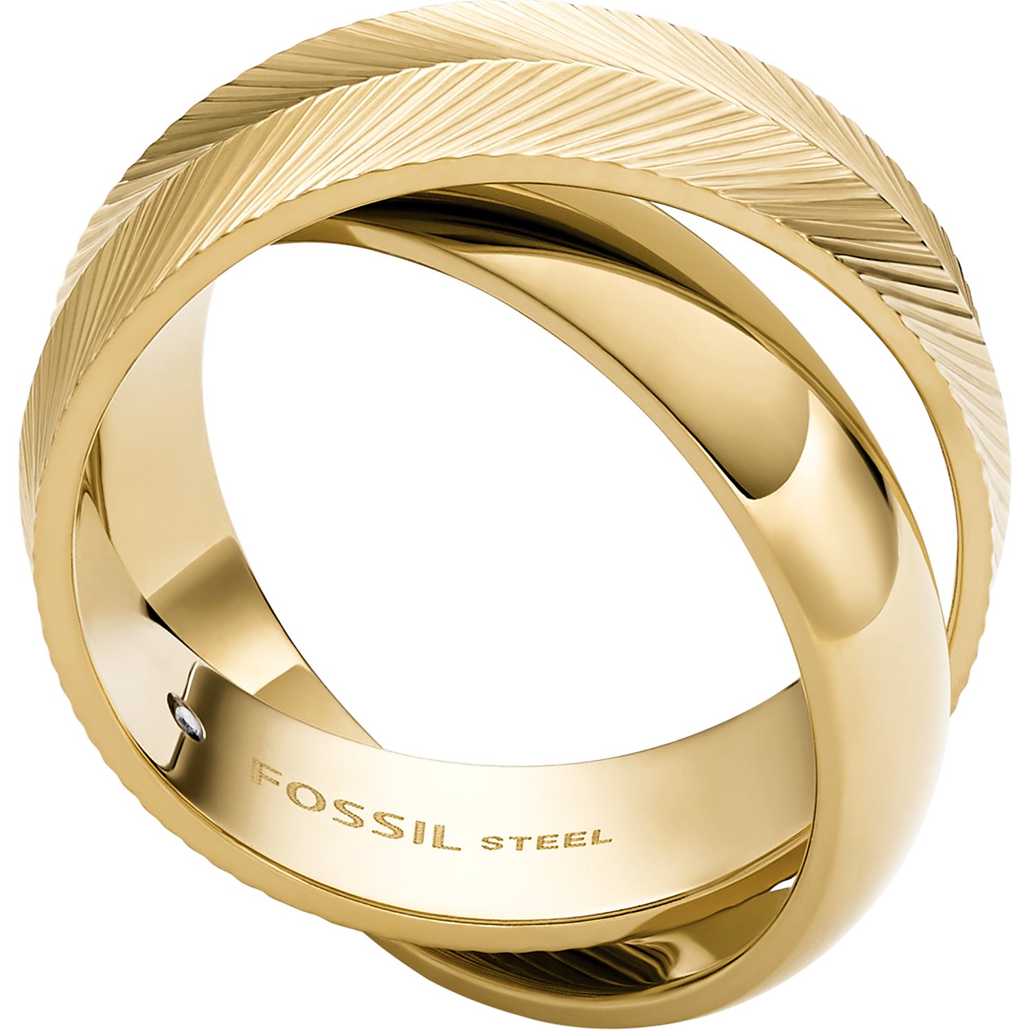 Fossil Gold Rings