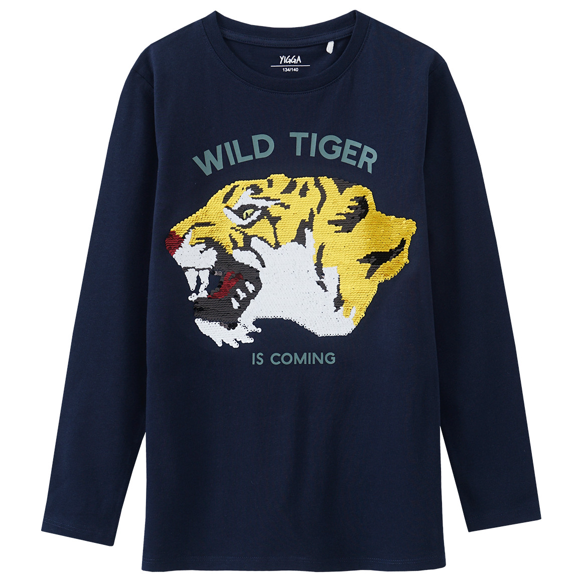 Jungen Langarmshirt mit Wendepailletten