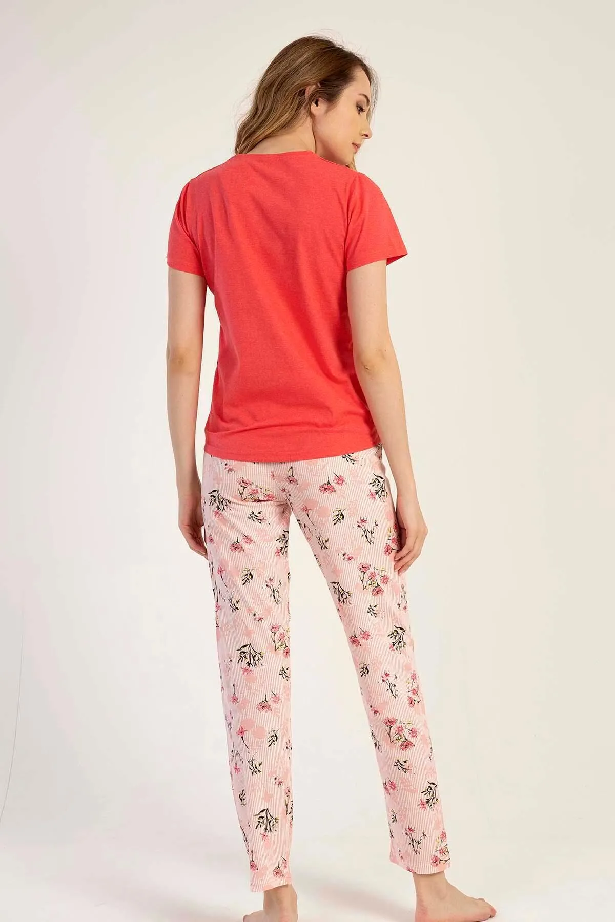 C&City  Kurzarm-Pyjama-Set Rot-441025
