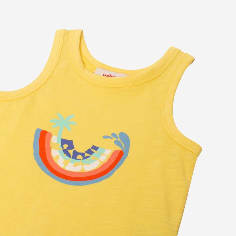 Débardeur bébé garçon arc-en-ciel jaune Catimini