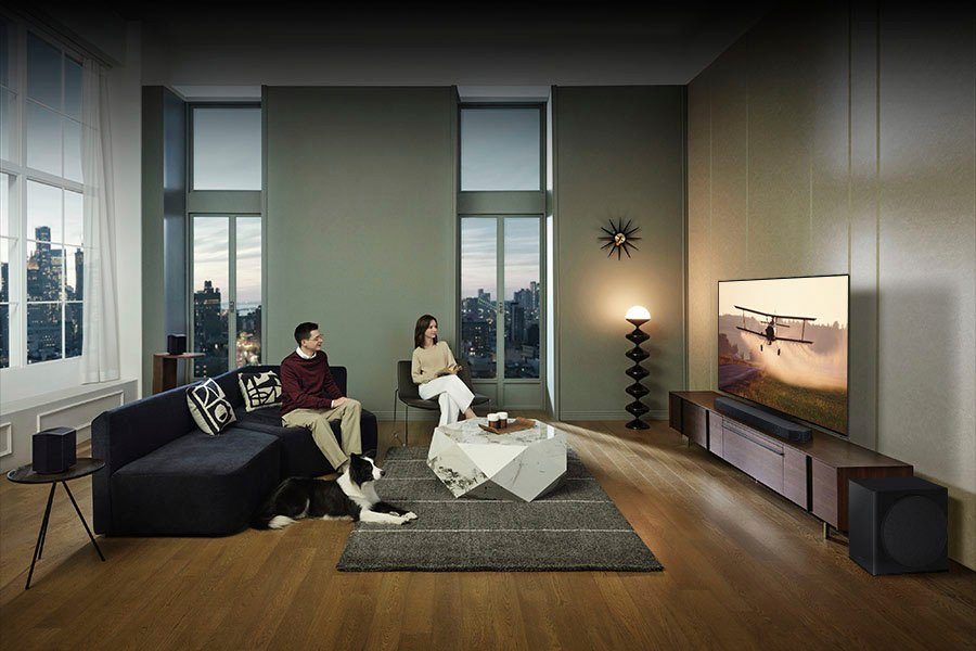 Samsung HW-Q935GC Soundbar (540 W, Gratis dazu: 48 Mon. Garantie im Wert von 39,99€, 9.1.4-SurroundSound)