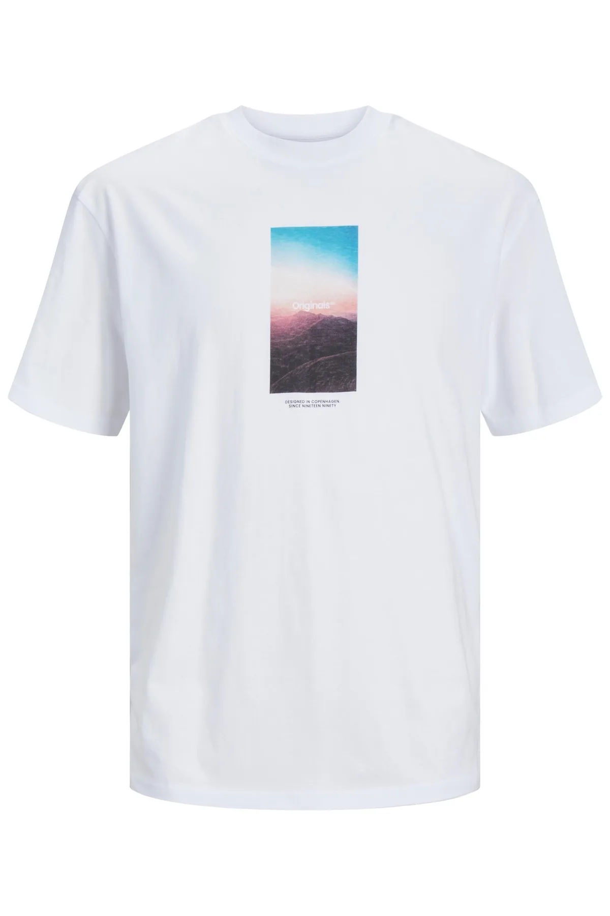 Jack & Jones  T-Shirt - Weiß - Relaxed Fit