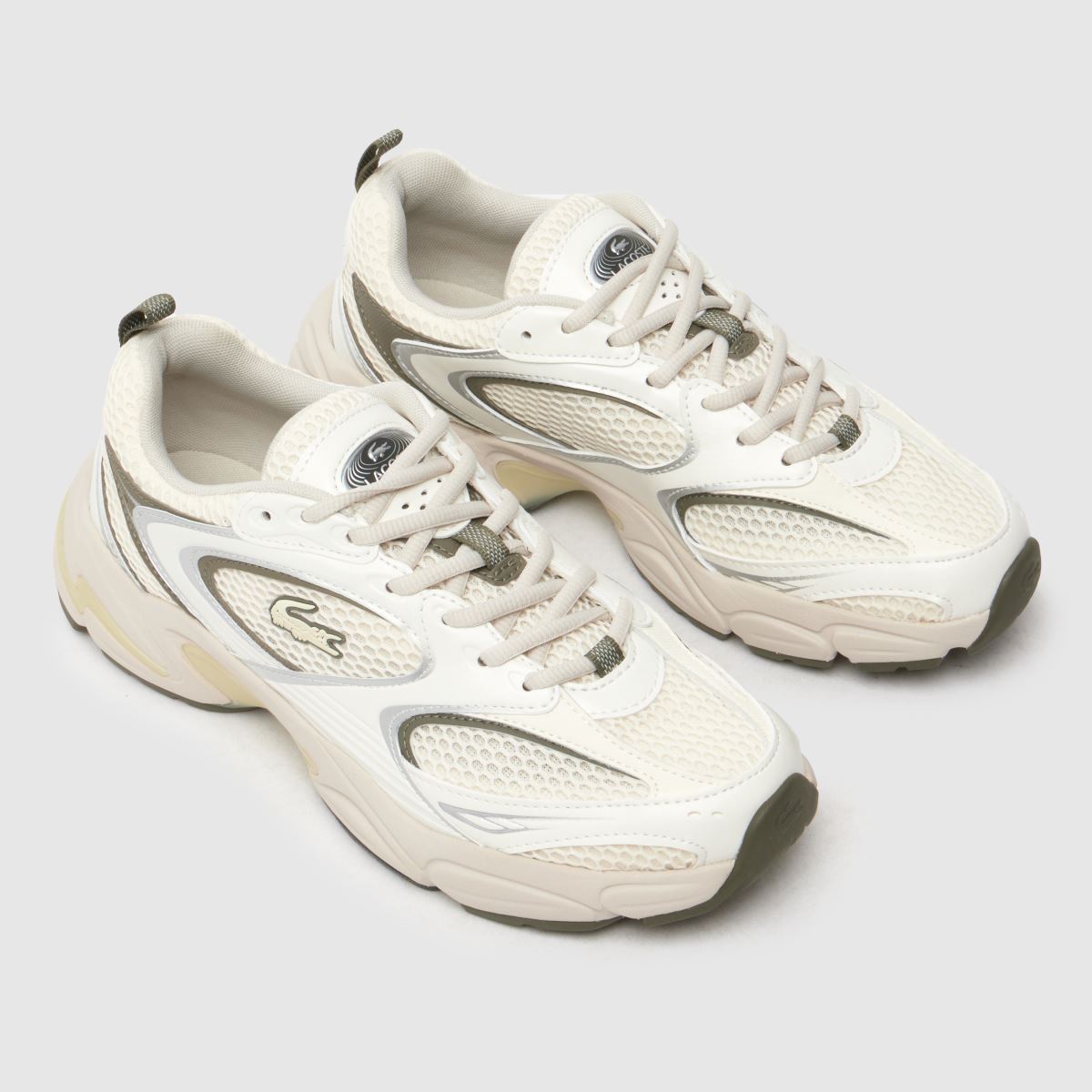 Lacoste športni copati Storm 96 2k v beli in zeleni barvi