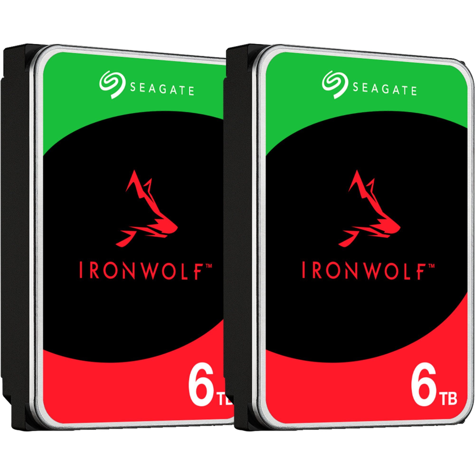 Seagate Seagate IronWolf NAS 2 x 6 TB Bundle, Festplatte, HDD-Festplatte (6.000 GB) 3,5