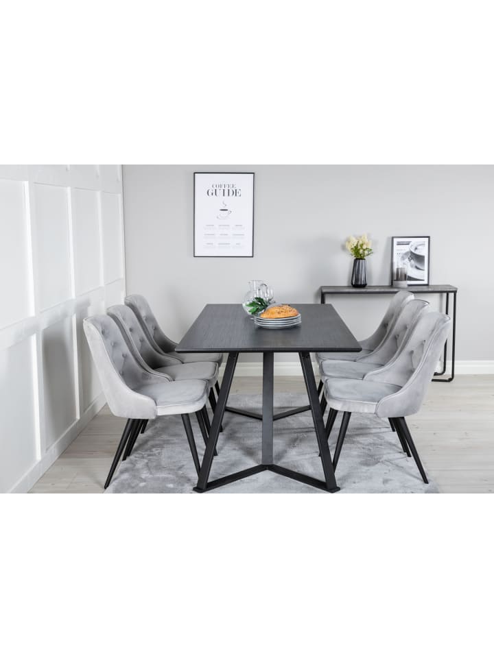 ebuy24 Essgruppe Marina 33 (7-teilig) Hellgrau 90 x 180 cm günstig kaufen onesize