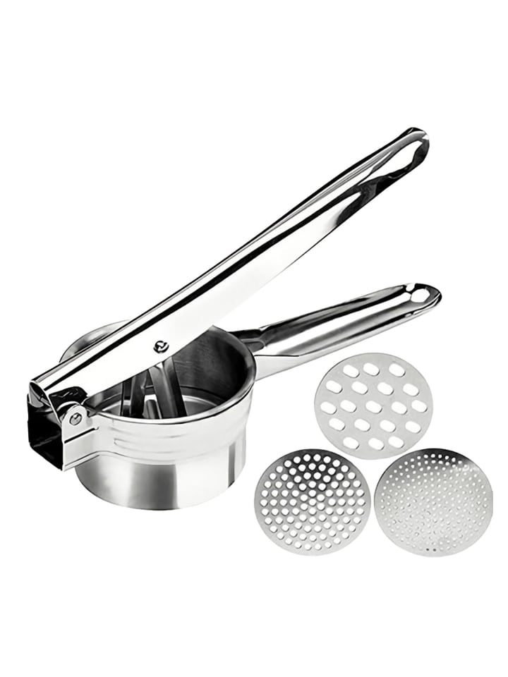 Intirilife Kartoffelstampfer Spätzlepresse in Silber günstig kaufen onesize