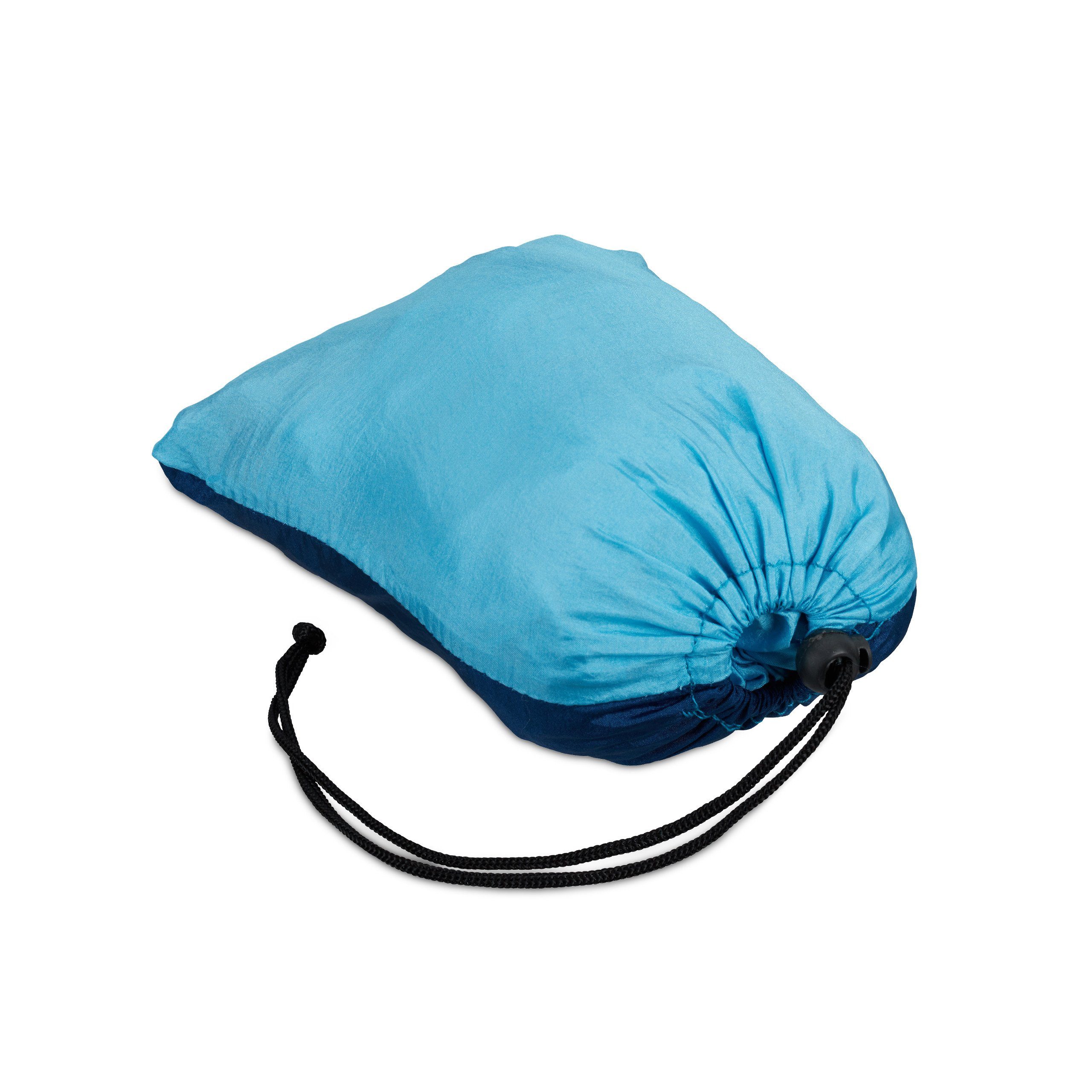 relaxdays Hängematte Hängematte Outdoor, Blau