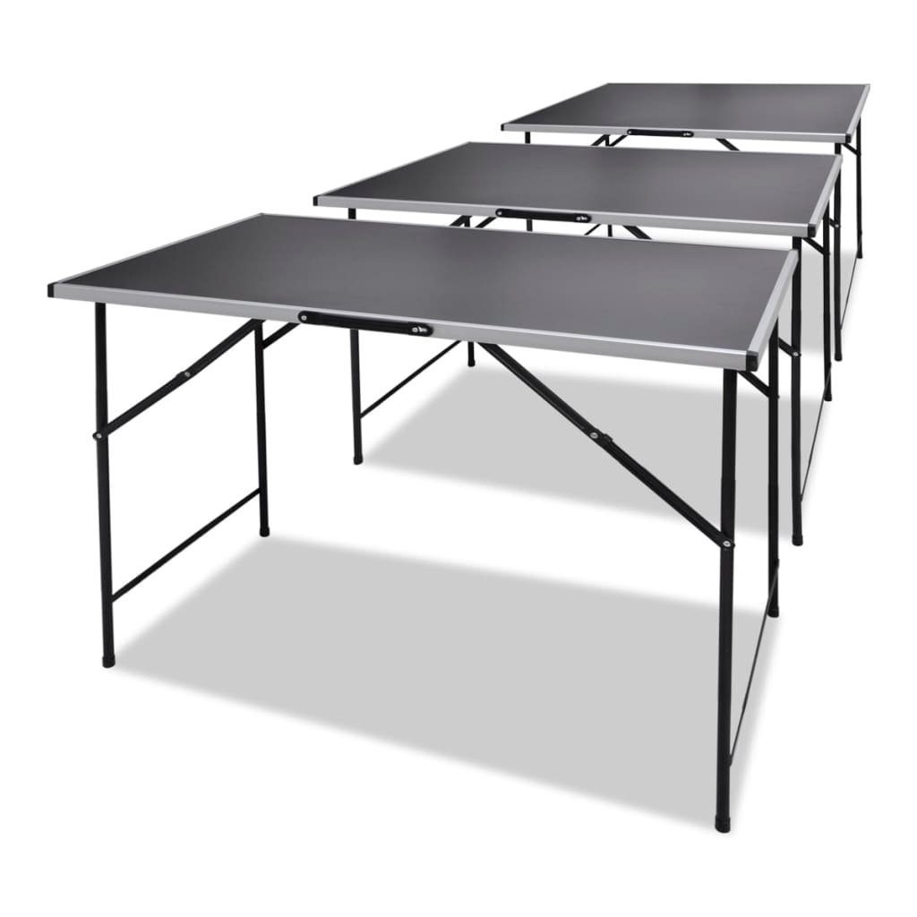 vidaXL Klapptisch Tapeziertische 3 Stk. Klappbar (3-St)