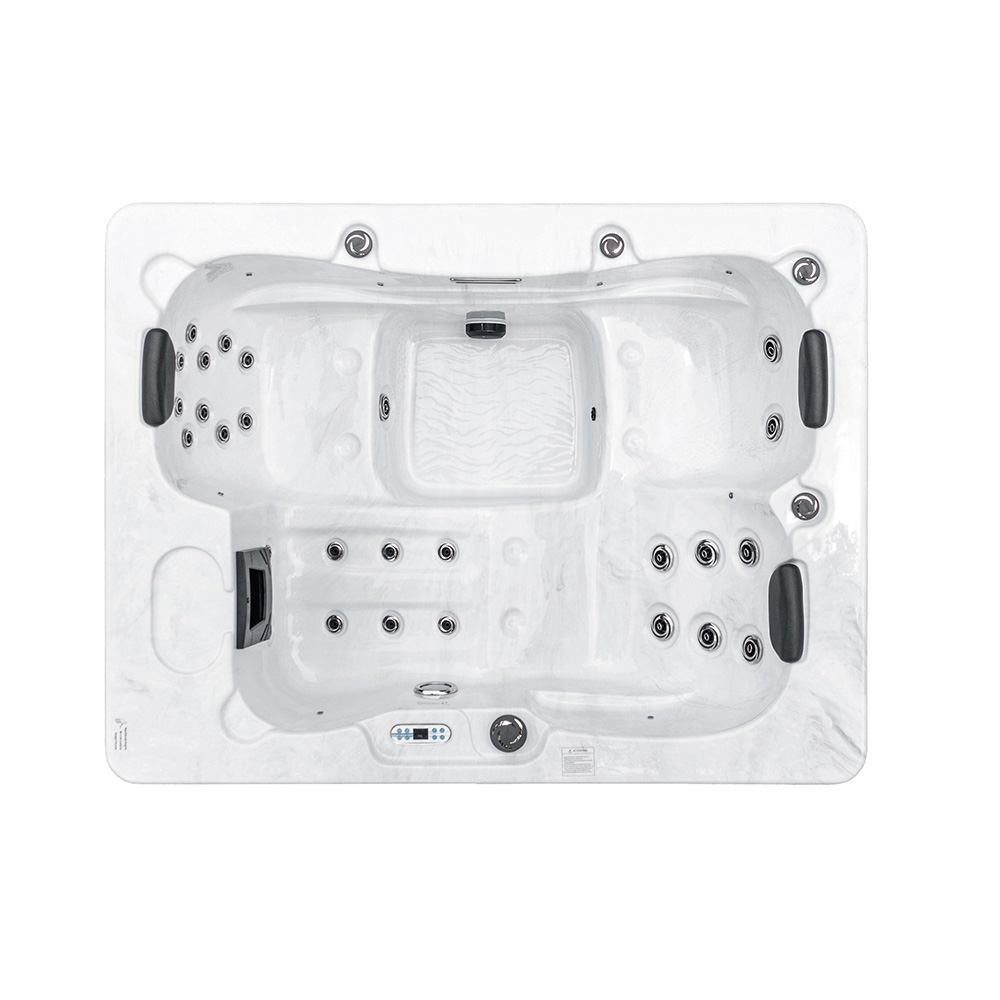 Home Deluxe Outdoor Whirlpool WHITE MARBLE PURE