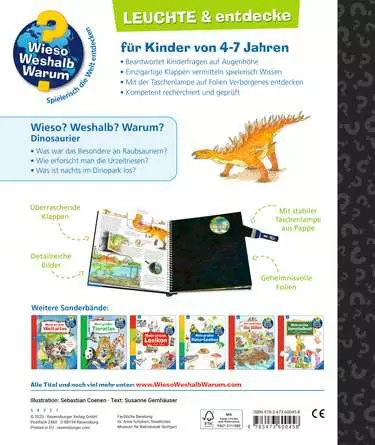 Ravensburger Wieso? Weshalb? Warum? Leuchte und entdecke: Dinosaurier