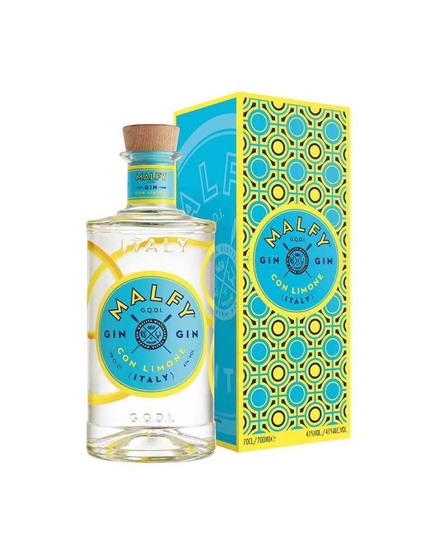 Gin con Limone Malfy 0,7 ℓ, En Étui