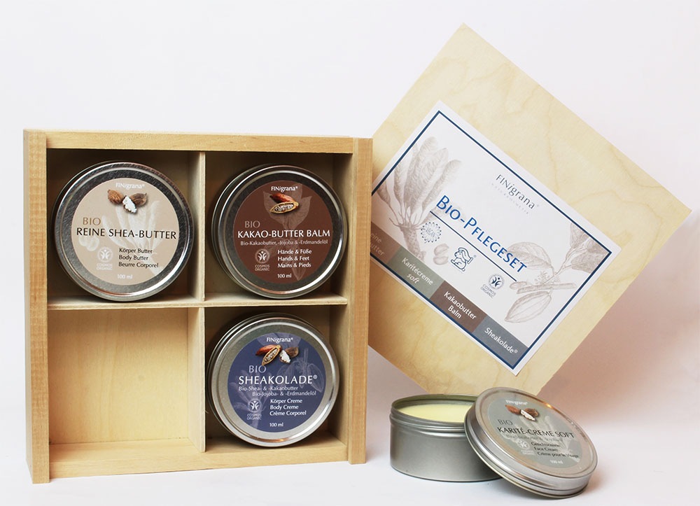Shea und Kakaobutter - Pflege-Set 4x100ml
