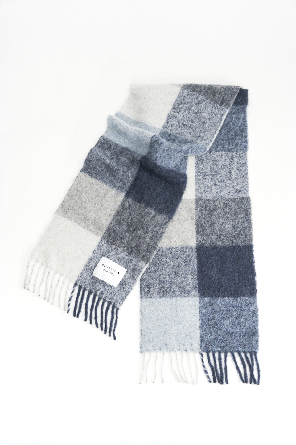 CPH SHAWL 4 wool mix blue