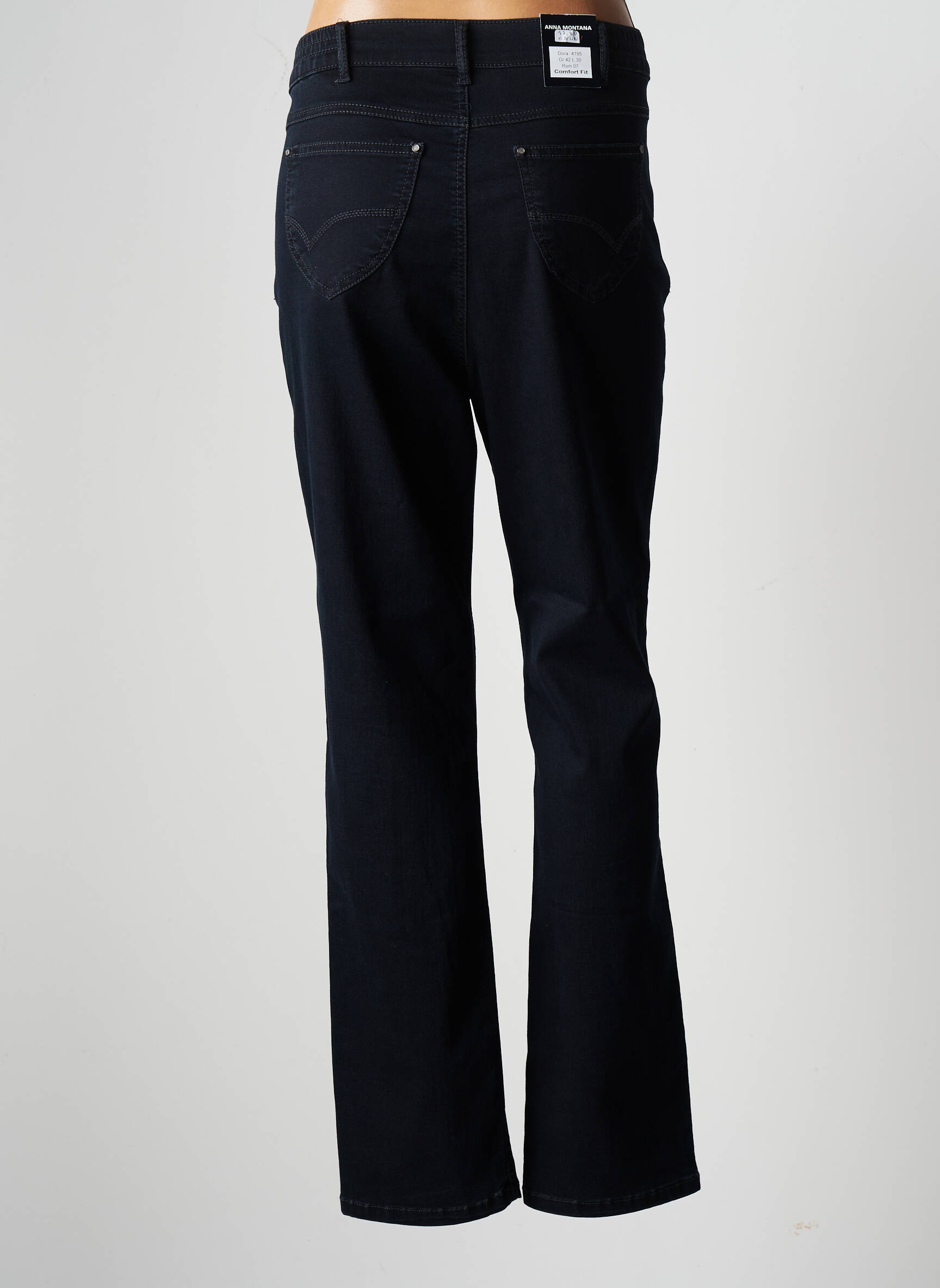 Anna Montana Jeans Coupe Slim Femme couleur bleu