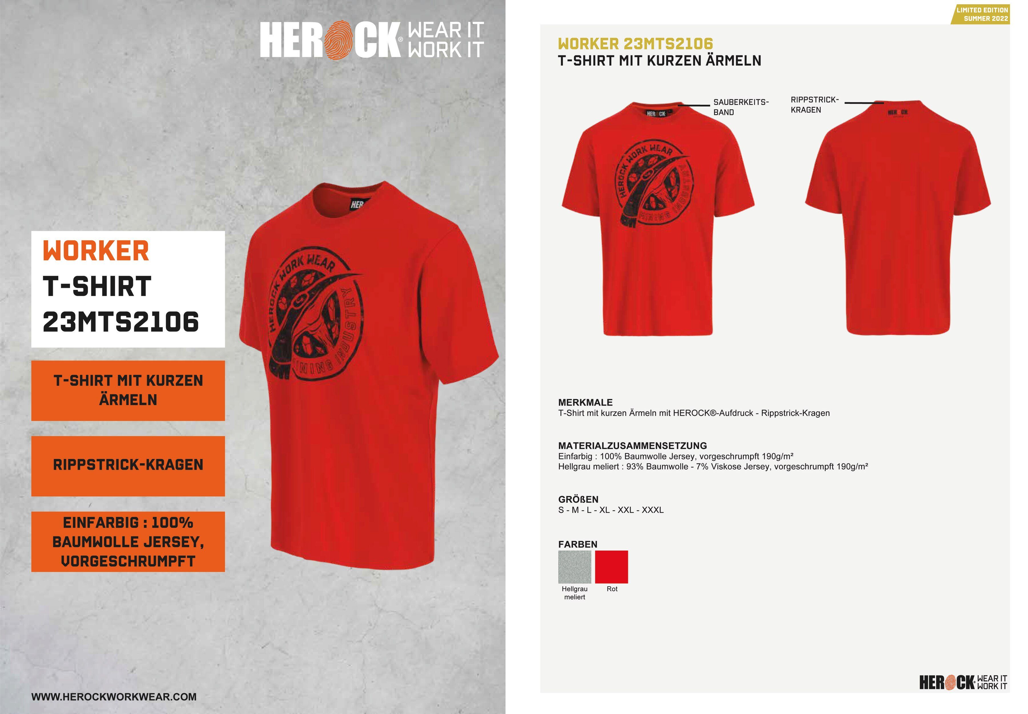 Herock T-Shirt Worker Limited Edition, in verschiedene Farben erhältlich