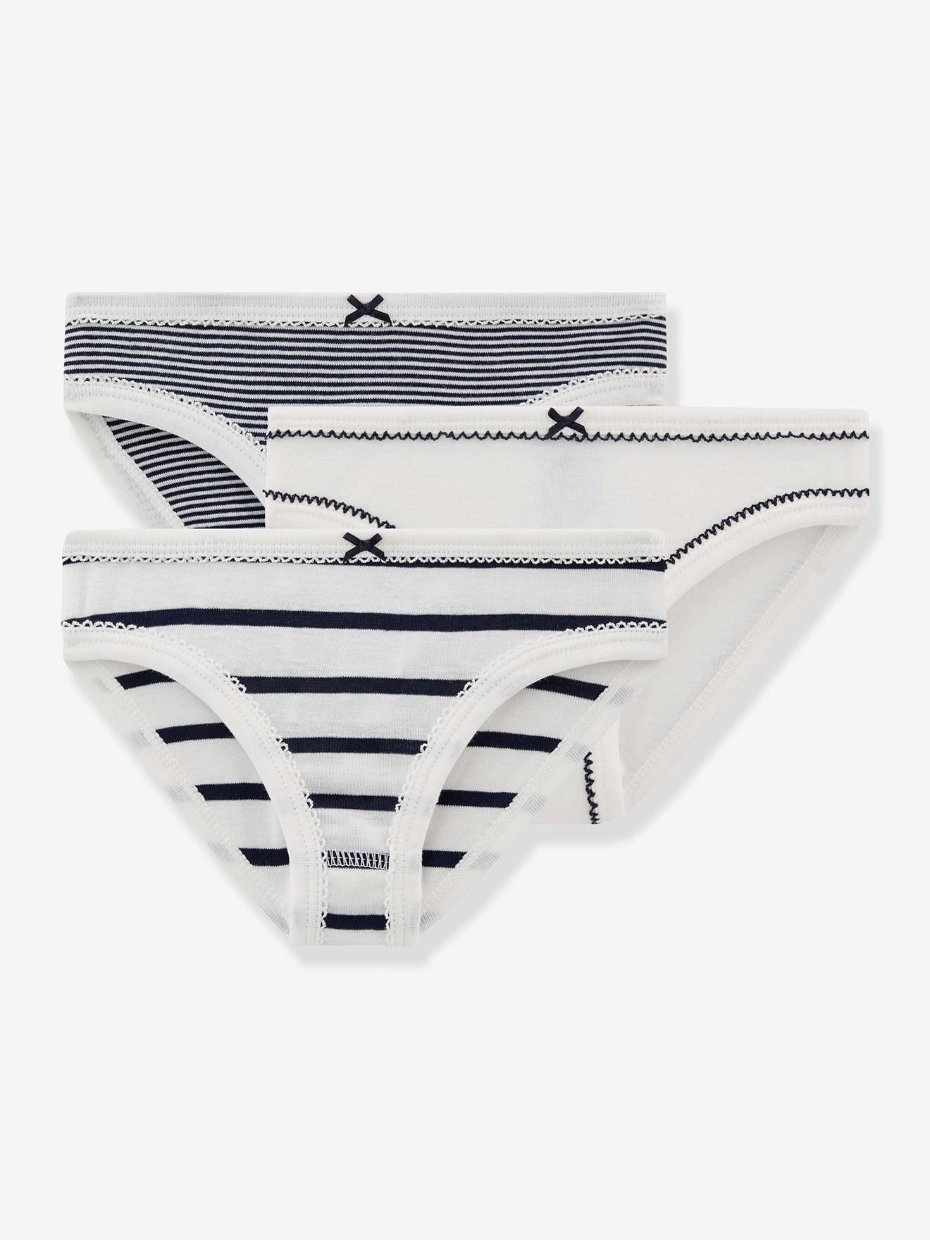 Petit Bateau 3er-Pack Mädchen Slips PETIT BATEAU Oeko-Tex - weiß