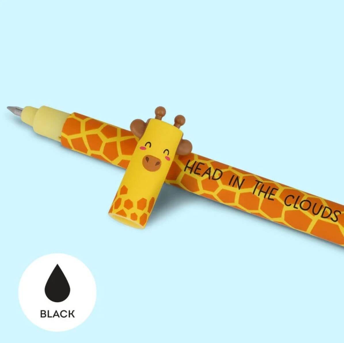 Legami Gelschreiber LÖSCHBARE GELSTIFTE - 3er Set Savanne - Giraffe, Löwe, Elefant