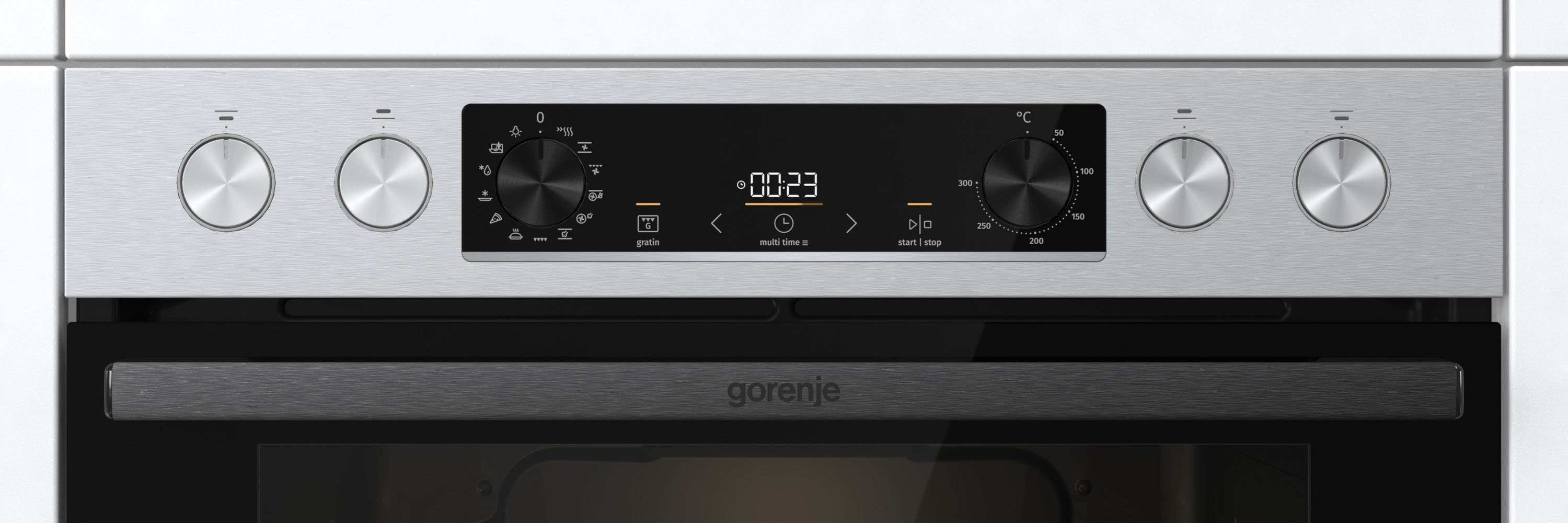 GORENJE Elektro-Herd-Set Pacific Herd-Set One 2021, mit 1-fach-Teleskopauszug, ecoClean