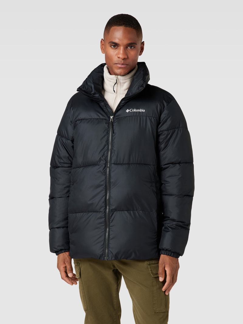 Steppjacke in Two-Tone-Machart Modell 'Puffect II' in schwarz