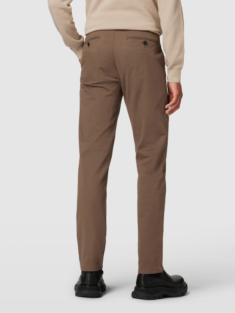 Chino mit französischen Eingrifftaschen in taupe