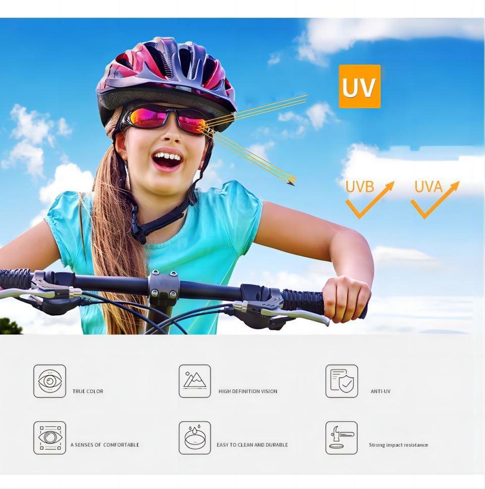 PACIEA Sonnenbrille PACIEA Sonnenbrille Kinder 3-12 Jahre 100% UV400 Schutz Sport