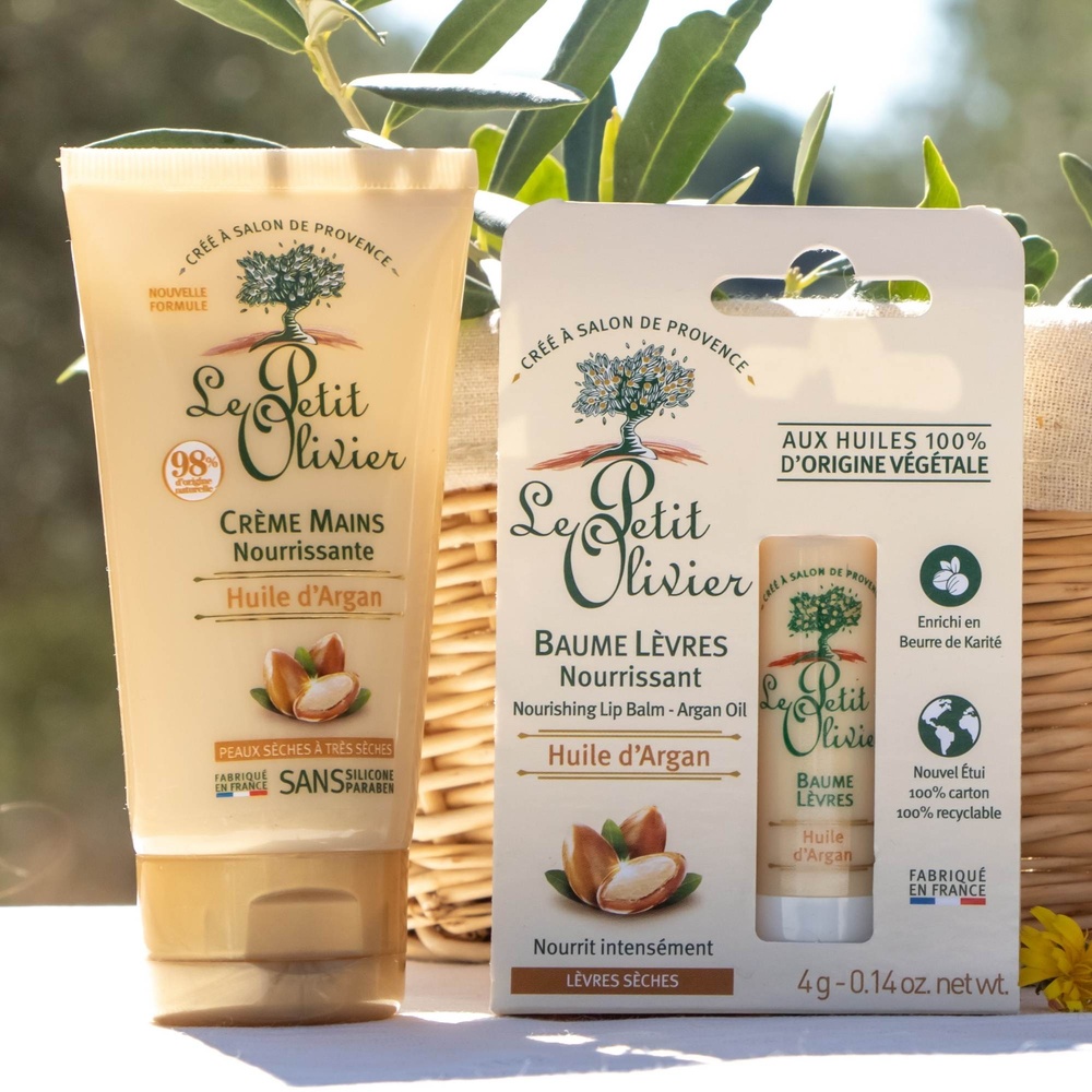 le petit olivier Baume Lèvres Nourrissant Huile d'Argan Baume Lèvres - Lèvres Sèches