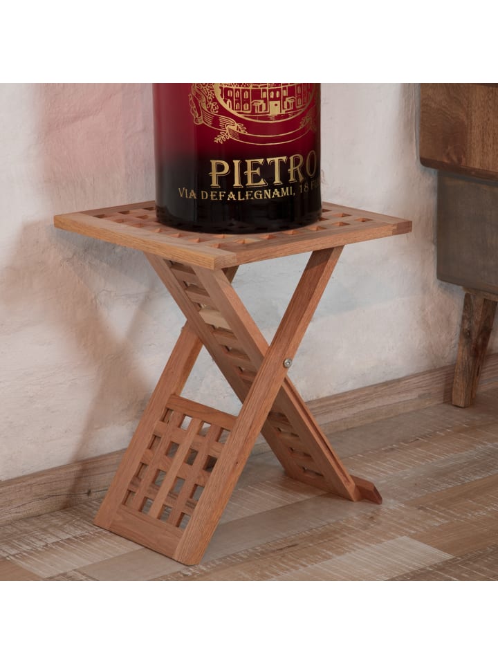 relaxdays Beistelltisch in Natur - (B)33 x (H)40,5 x (T)33 cm günstig kaufen onesize