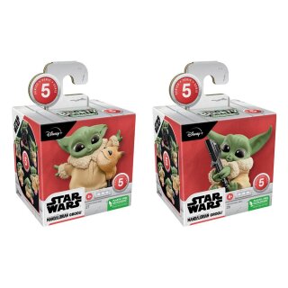 Star Wars Bounty Collection Figuren 2er-Pack Grogu Loth-Cat Cuddles & Darksaber Discovery 6 cm