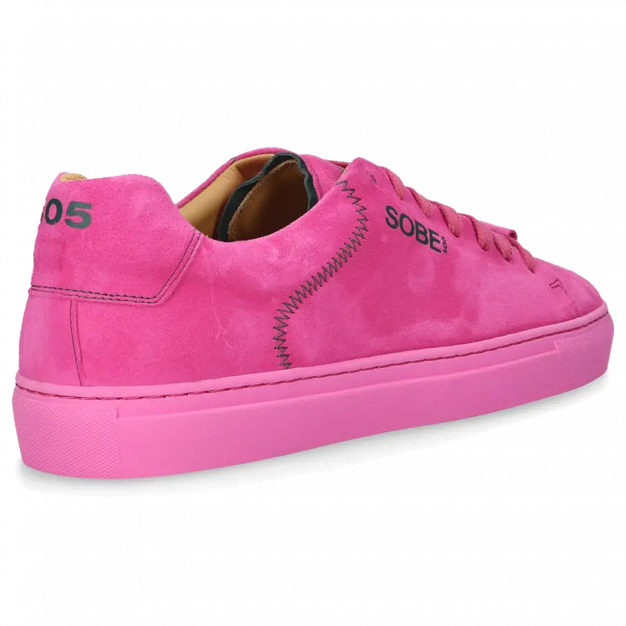 305 SOBE - Sneaker low + Snapback Cap 305 SOBE FAMILIA Veloursleder - pink