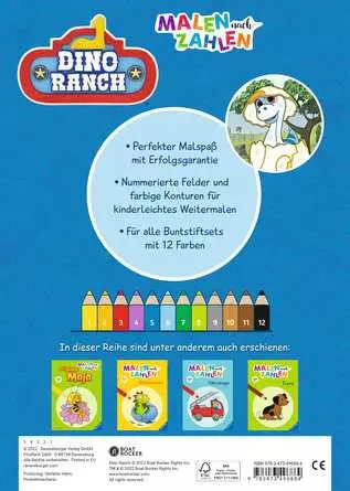 Dino Ranch: Malen nach Zahlen ab 3