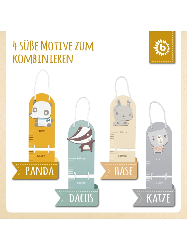 Bieco Spielwaren Holz Kindermesslatte Panda in Gelb günstig kaufen onesize