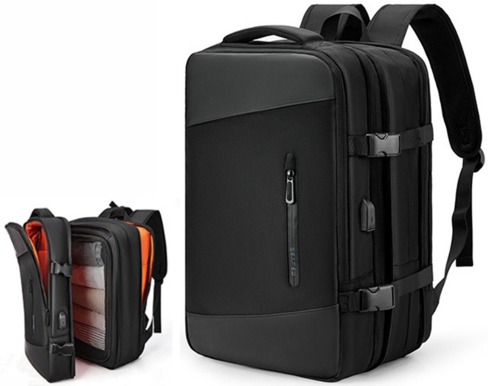 REDOM Reiserucksack Laptoprucksack Laptop Rucksack Rucksäcke Freizeitrucksack Laptoptasche (Reisen Notebook Laptop Tasche Schule Uni Rucksack Handgepäck, Sportrucksack, Anti-Diebstahl, Backpack Laptopfach, USB-Lade-Anschluss), für Herren Damen Jungen