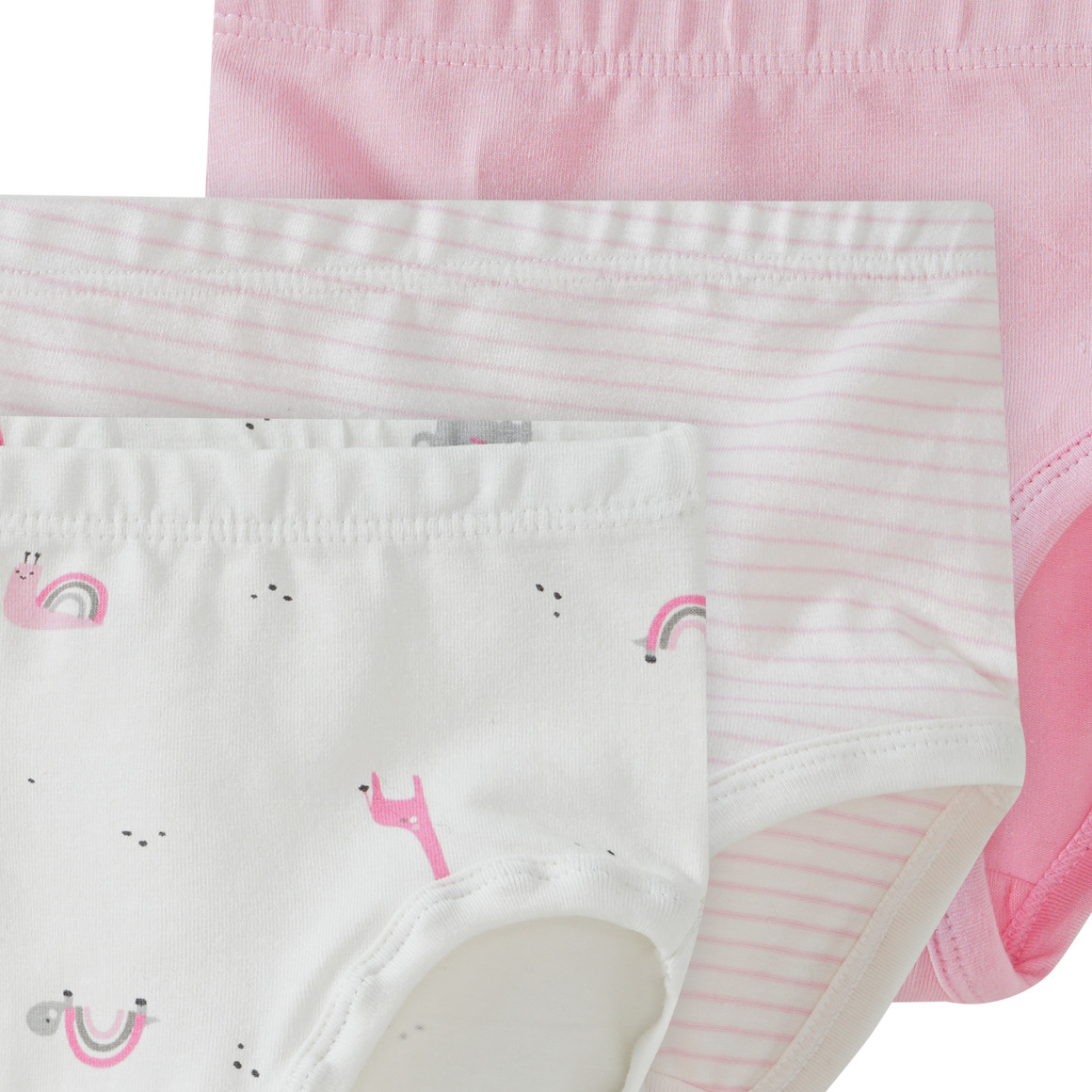 3 Baby Slips in verschiedenen Dessins
