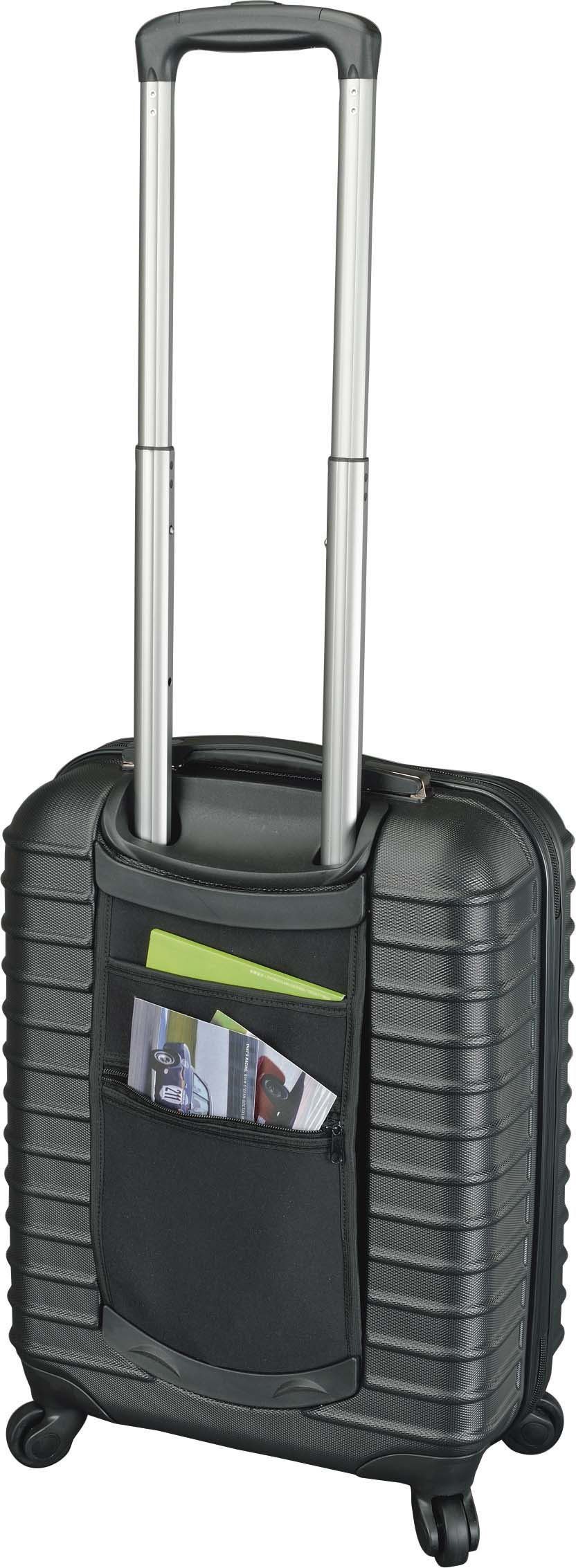 JSA Hartschalen-Trolley S, schwarz-matt, 4 Rollen
