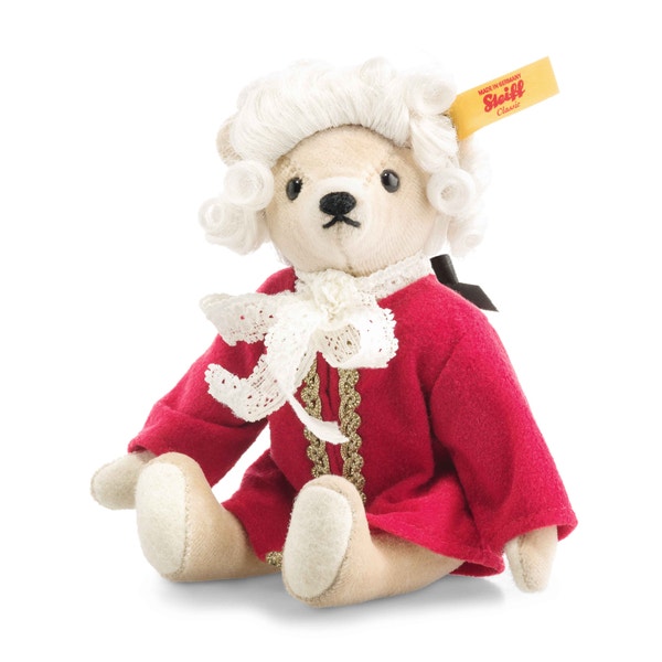 Mozart Teddybär, 16 cm, beige