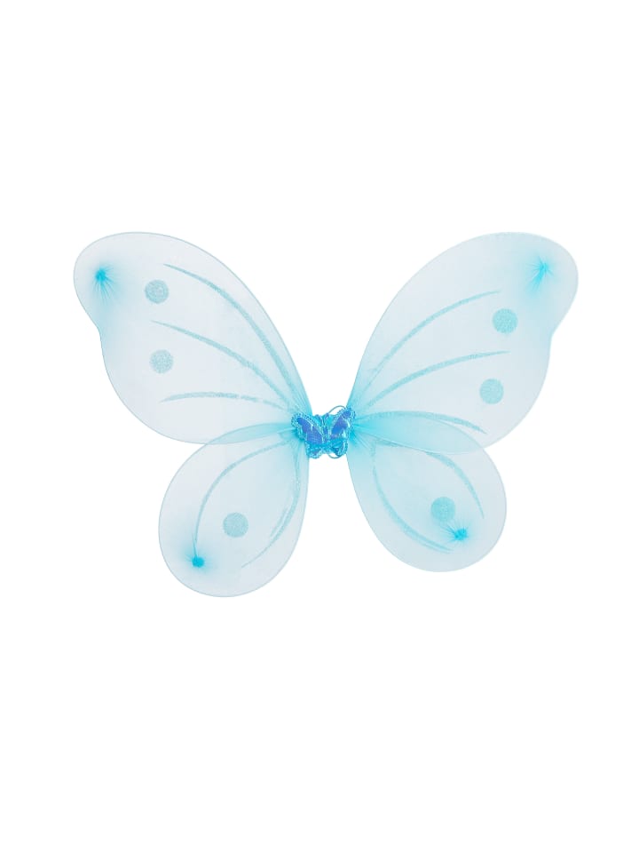 relaxdays Feenflügel Zauberstab in Blau günstig kaufen onesize
