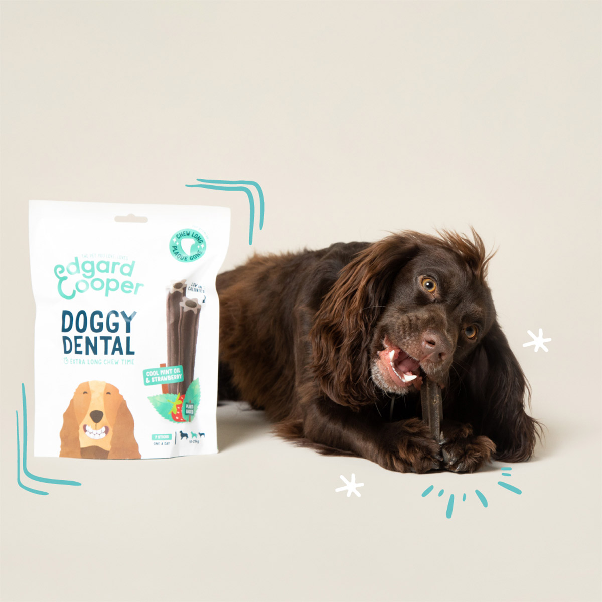 Edgard & Cooper Doggy Dental Erdbeere/Minze M kaufen bei ZooRoyal