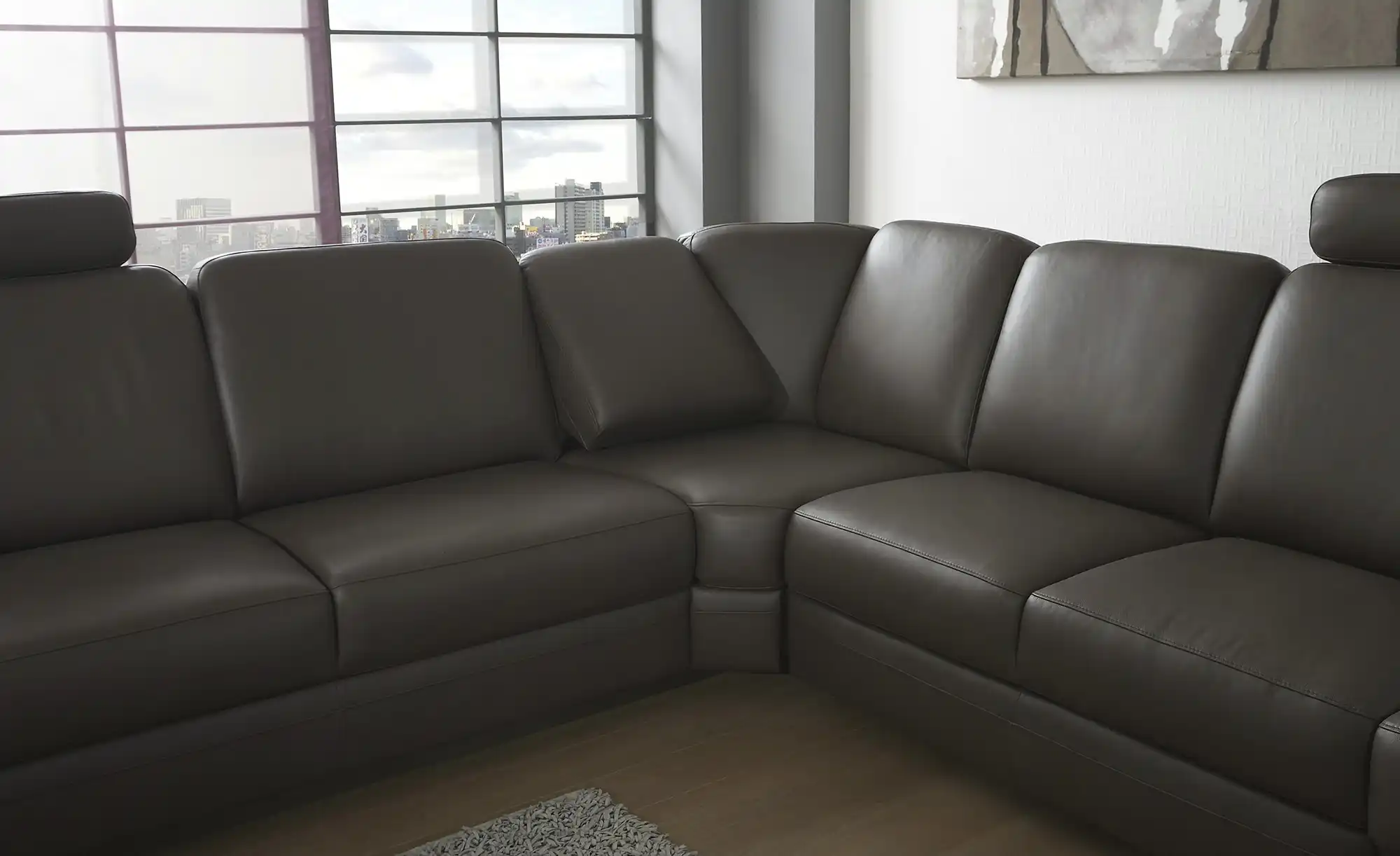Kollektion Kraft Ecksofa aus Leder Ole