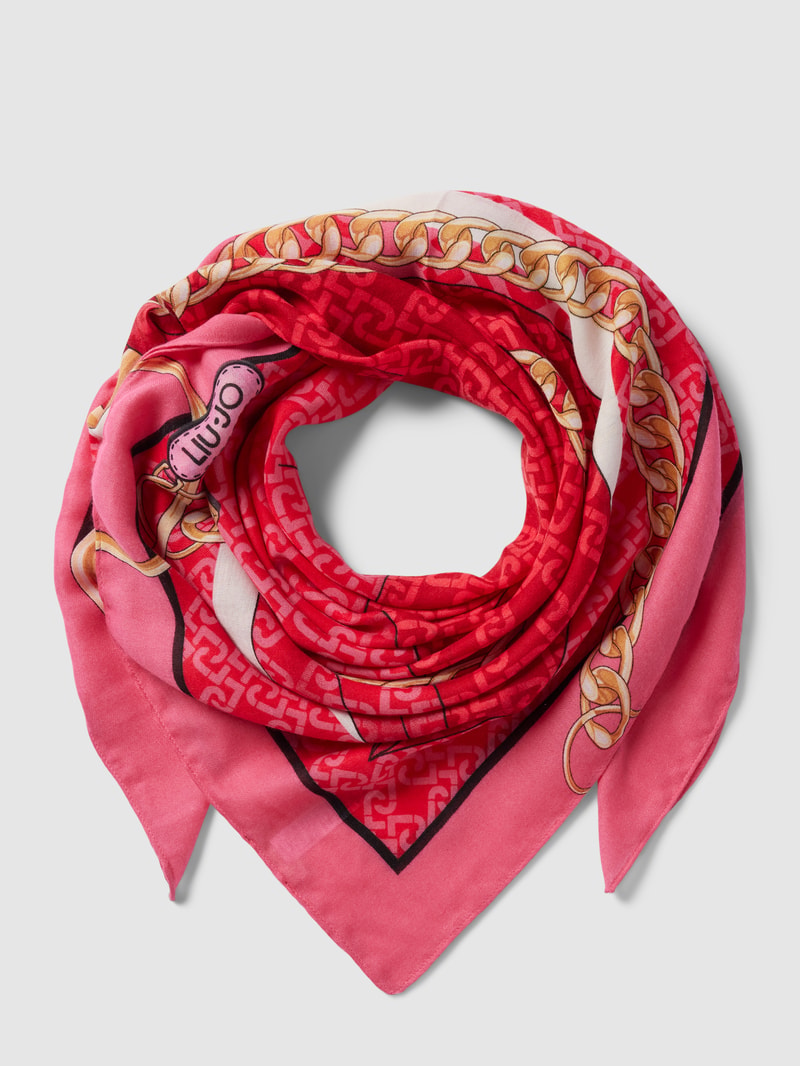 Tuch mit Allover-Muster Modell 'Fourland' in pink