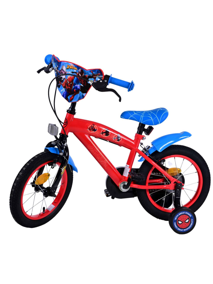 Volare Kinderfahrrad Ultimate Spider-Man Blau/Rot Jungen 14 Zoll Kinderrad 4 Jahre günstig kaufen onesize