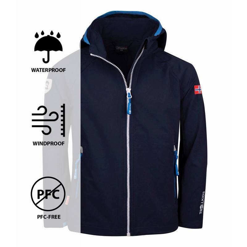 Trollkids Kvalvika Softshelljacke Kinder