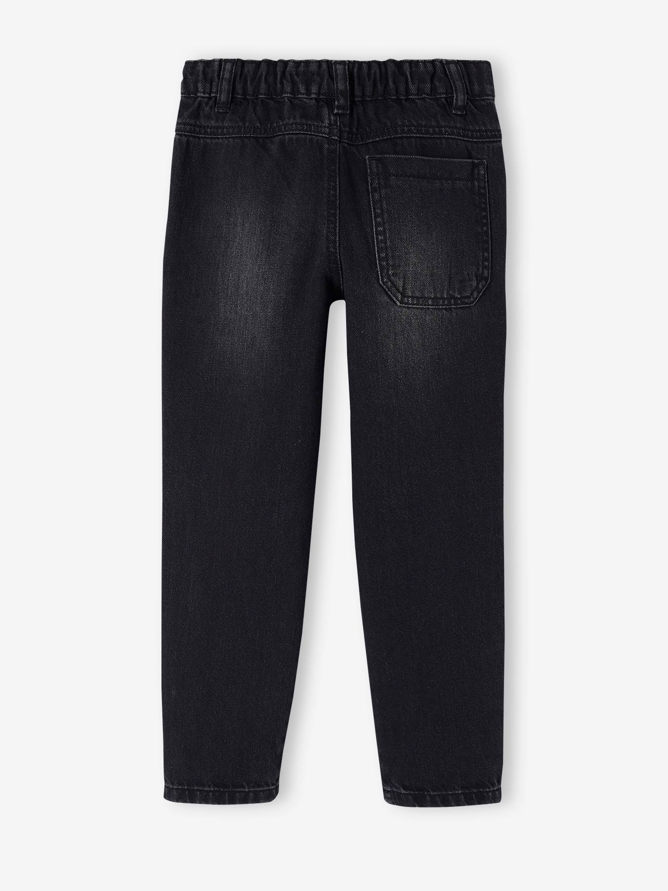 Jean large charpentier garçon denim black