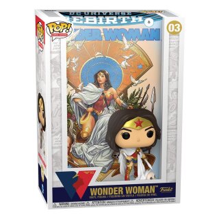 DC Rebirth POP! Comic Cover Vinyl Figur 80th Wonder Woman (Rebirth) On Throne 9 cm